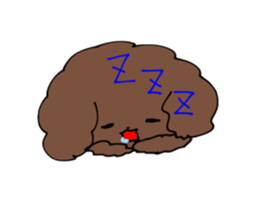 Toy poodle "Tyoko" sticker #15848806