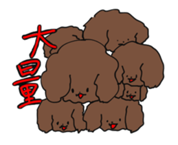 Toy poodle "Tyoko" sticker #15848811