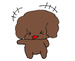 Toy poodle "Tyoko" sticker #15848813