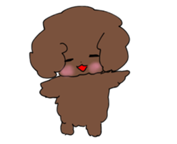 Toy poodle "Tyoko" sticker #15848814