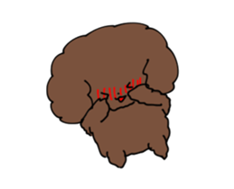 Toy poodle "Tyoko" sticker #15848816