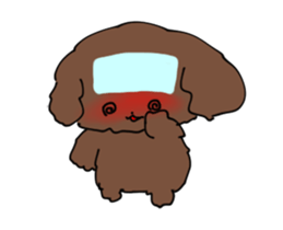 Toy poodle "Tyoko" sticker #15848824