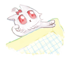 crazy cat Mew sticker #15848963