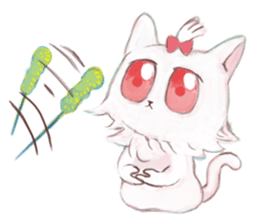 crazy cat Mew sticker #15848964
