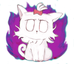 crazy cat Mew sticker #15848966