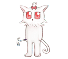 crazy cat Mew sticker #15848967