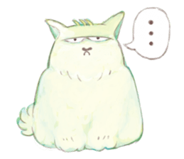 crazy cat Mew sticker #15848968