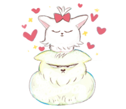 crazy cat Mew sticker #15848971