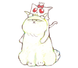 crazy cat Mew sticker #15848973