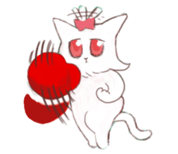 crazy cat Mew sticker #15848976