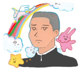 crazy cat Mew sticker #15848978