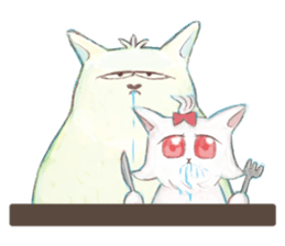 crazy cat Mew sticker #15848995