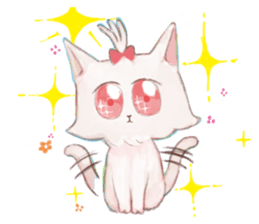crazy cat Mew sticker #15848996