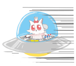 crazy cat Mew sticker #15848997