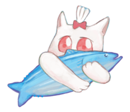 crazy cat Mew sticker #15848999