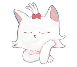 crazy cat Mew sticker #15849001
