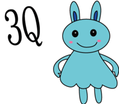 Blue Rabbit family sticker #15849110