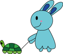 Blue Rabbit family sticker #15849123