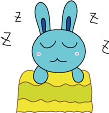 Blue Rabbit family sticker #15849130