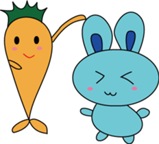 Blue Rabbit family sticker #15849132