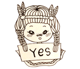 She is Girl sticker #15849160