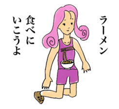 Red miso sliders sticker #15849863