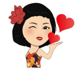 yuka and rice omlet sticker #15850003