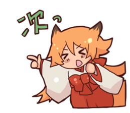 KITSUNEMIKO with SAKIKODAKE sticker #15850538