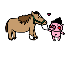 kurikumakun&butamankun sticker #15851781