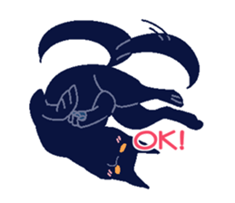 cute dog and cat. sticker #15851986