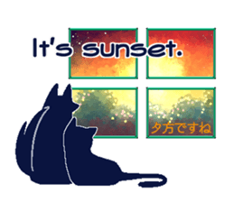cute dog and cat. sticker #15851990