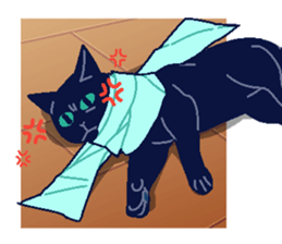 cute dog and cat. sticker #15851993