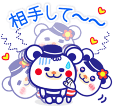 Chocolatebear -love marine- sticker #15852079