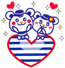 Chocolatebear -love marine- sticker #15852085