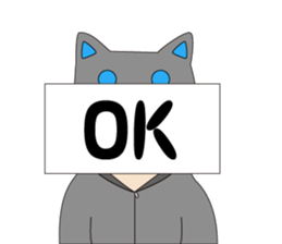 Someone wearing a hat T sticker #15852801