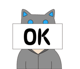 Someone wearing a hat T sticker #15852801