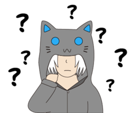 Someone wearing a hat T sticker #15852807