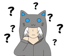 Someone wearing a hat T sticker #15852807