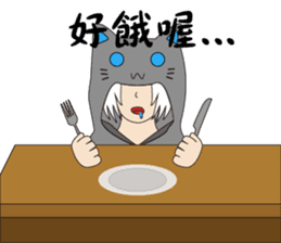 Someone wearing a hat T sticker #15852814