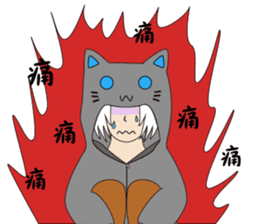 Someone wearing a hat T sticker #15852815