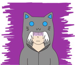 Someone wearing a hat T sticker #15852816