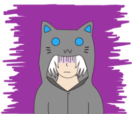 Someone wearing a hat T sticker #15852816