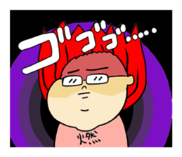 Everyday life of a girl wearing glasses sticker #15852883