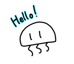Jellyfish stamp sticker #15853554