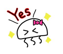 Jellyfish stamp sticker #15853556