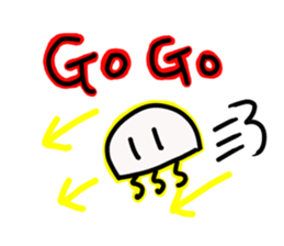 Jellyfish stamp sticker #15853557