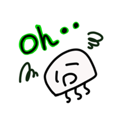 Jellyfish stamp sticker #15853561