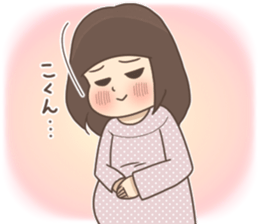 Cheerful kindergarten girl sticker #15853714