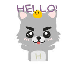 "H" the little foxy sticker #15853978