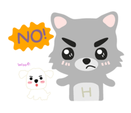 "H" the little foxy sticker #15853983